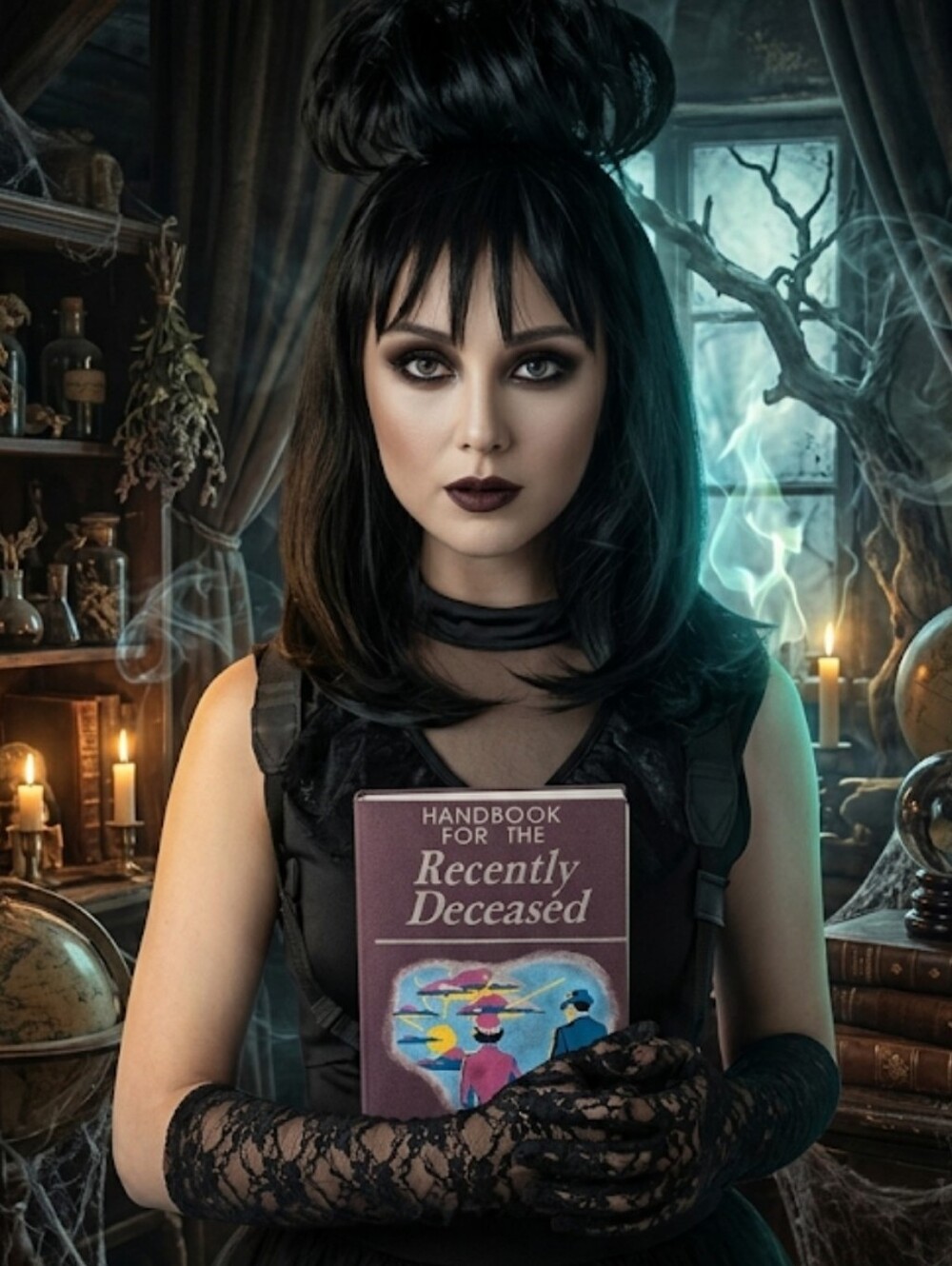 Lydia Deetz Cosplay Set  Wig & Handbook for the Recently Deceased Beetlejuice